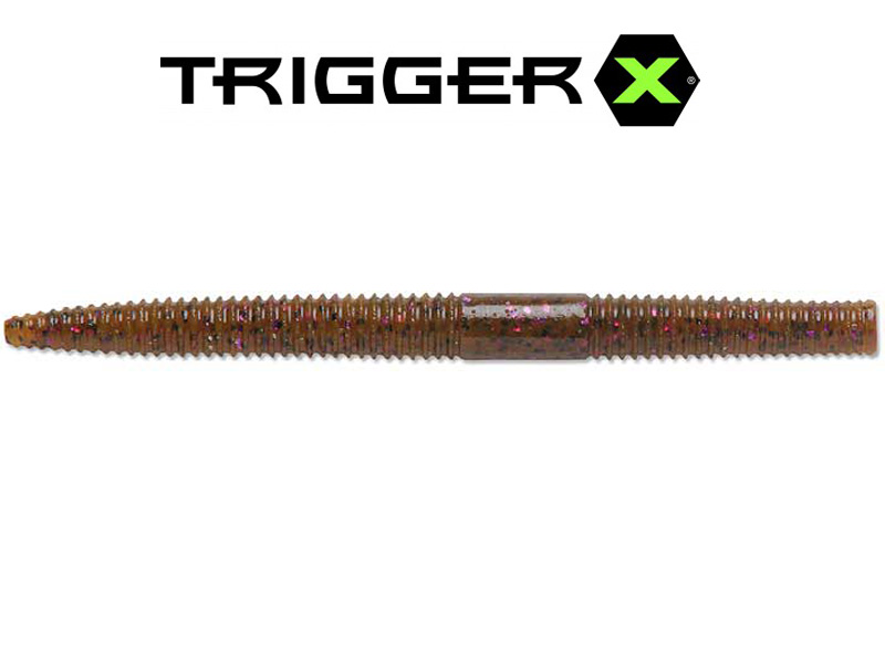 Trigger X Flutter Worm (5”, Colour:Peanut Butter & Jelly)